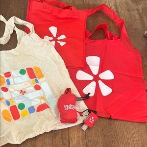 Yelp Tote Bags set (4 reusable bags)